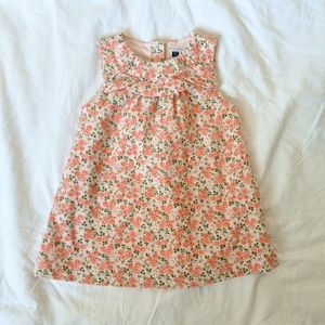 NWT Janie and Jack Floral Corduroy Dress 18-24m